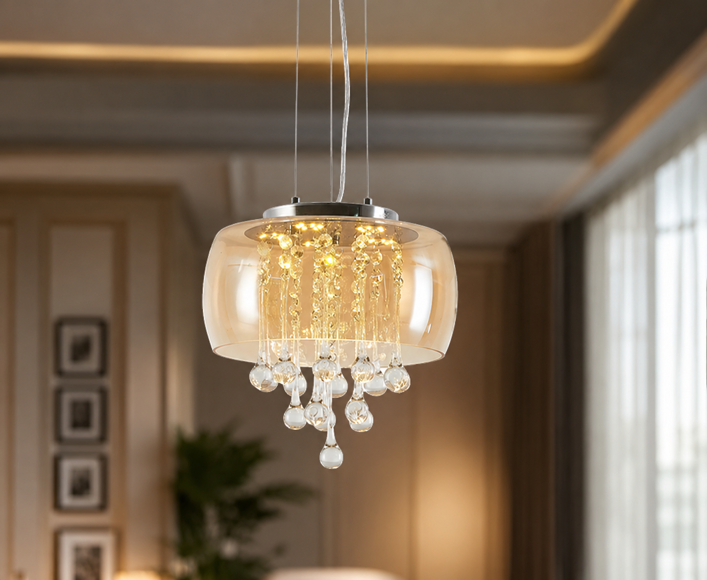 Golden Rain chandelier